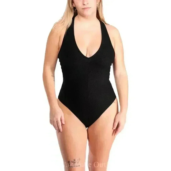 Sexy Scoop One Piece Black Bodysuit - Picture 2 of 8